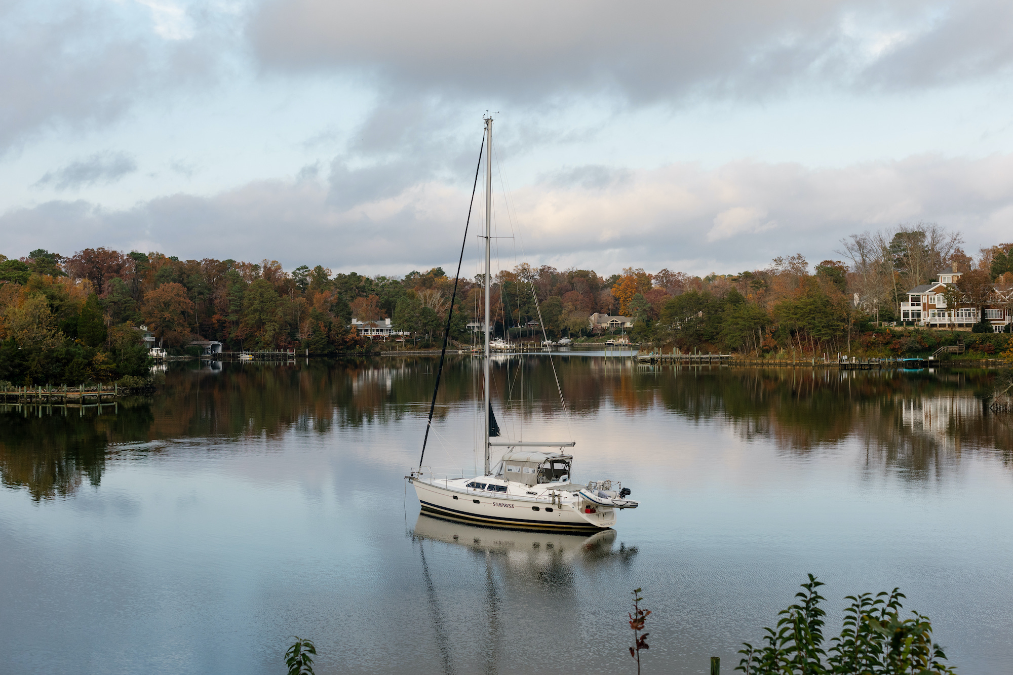 sailboat in the marina